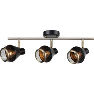 Спот потолочный на 3 лампы черный Vekta 2022/02/03C STILFORT VEKTA 00-3924660 Черный