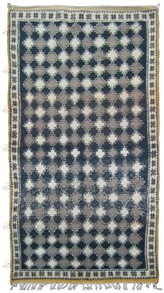 AFOLKI Прямоугольный шерстяной коврик с геометрическими мотивами Tazenacht Ta535be