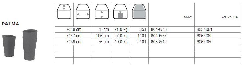 SWISSPEARL Italia Высокий садовый горшок из бетона Softline sun-id-1358055 - Вид №1
