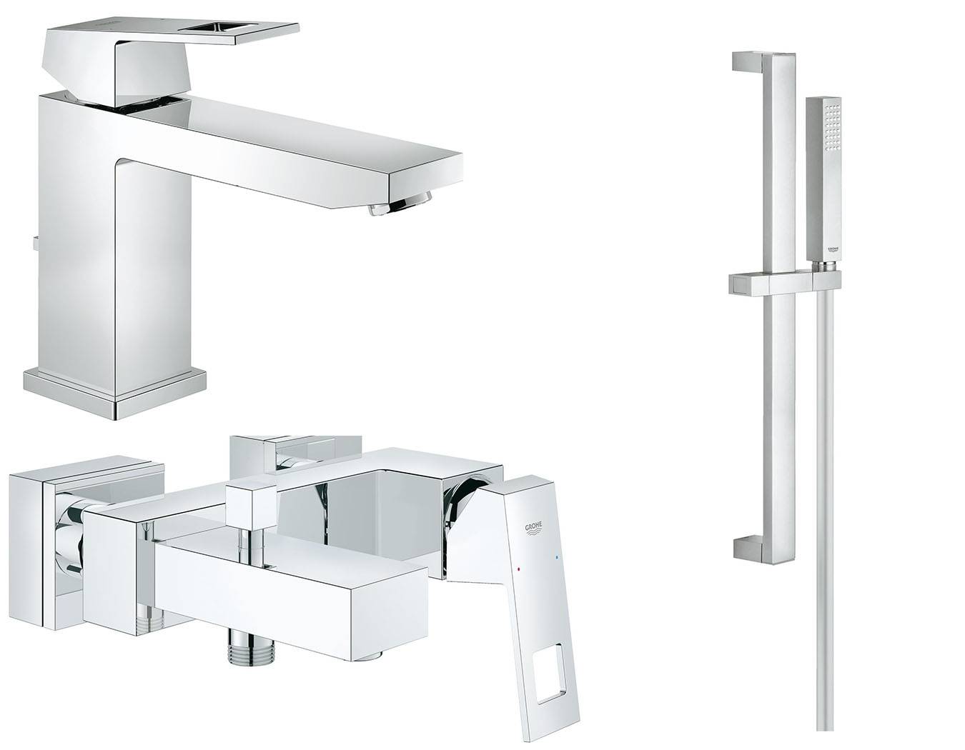 Готовый комплект для ванной комнаты GROHE Eurocube (NB0017)