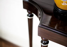 Gentry Home Melrose vanity table in solid Mahogany wood  Гавана - тиффани серебро GH103259  - Вид №1