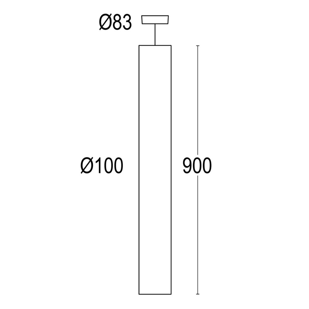Stelo 2S 900 Ghidini Stelo S .01 Белый (Матовый)  - Вид №1