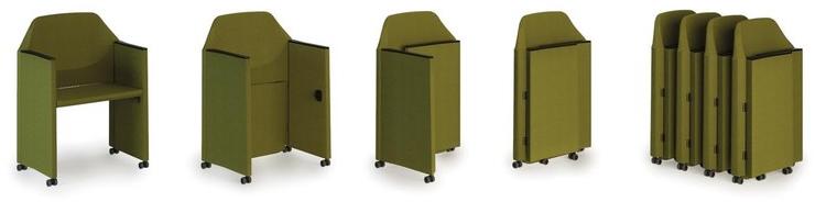 Luxy Кресло раскладное с подлокотниками на колесиках Nestar sun-id-1382512 - Вид №1