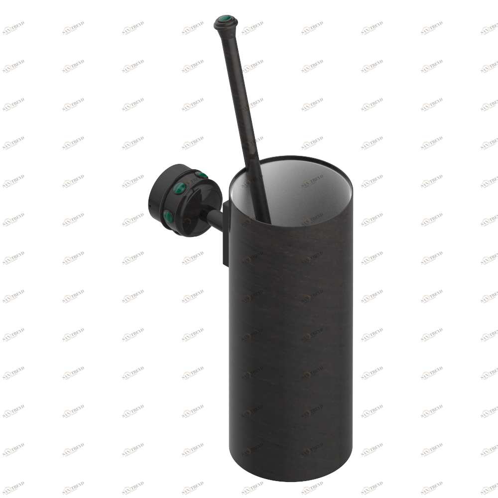 A1V-4720 Стакан настенный и щётка для унитаза Thg-paris Sully с малахитом Покрытие PVD бронза A1V-4720 CAT.F