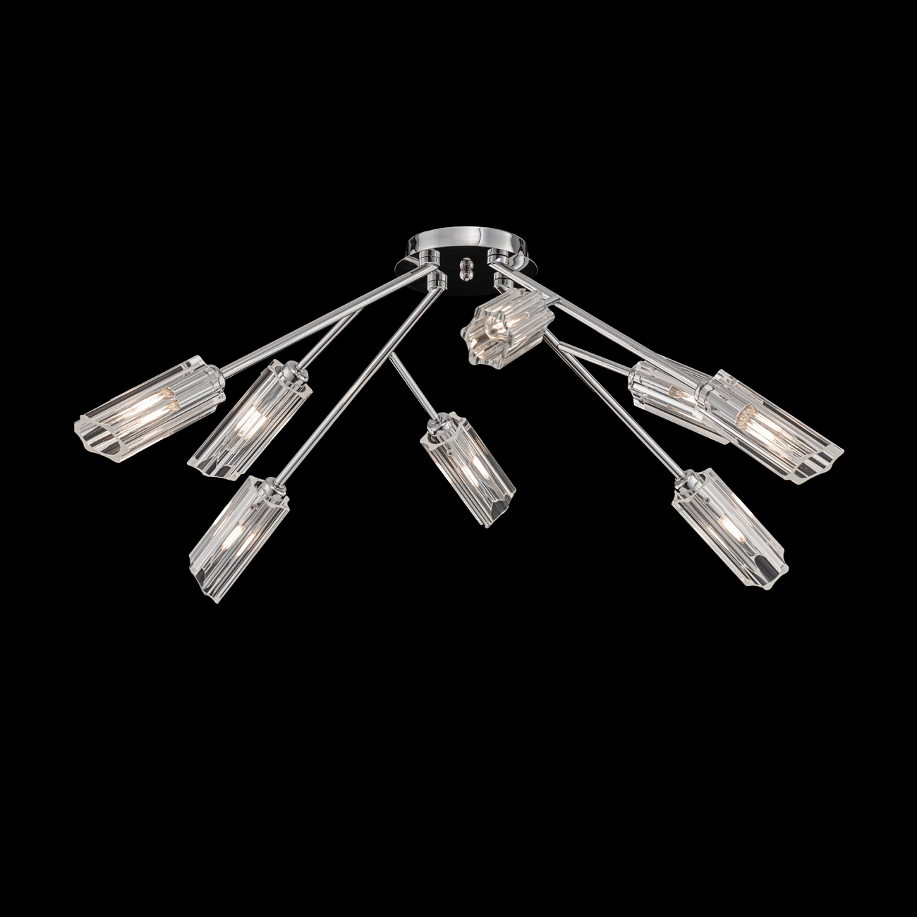 Светильник потолочный на 8 ламп хром Alma FR5097CL-08CH FREYA MODERN 00-3957016 Хром - Вид №3