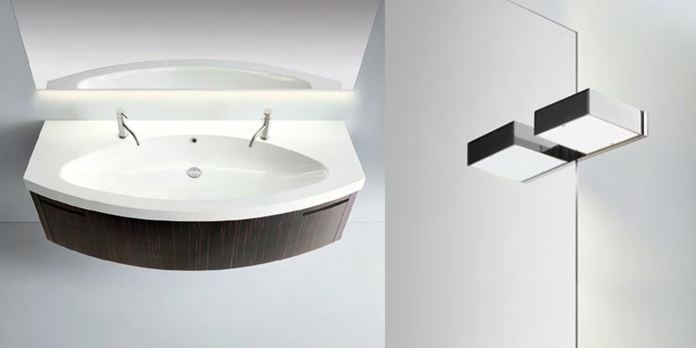 Комбинация ванной комнаты SY103 в отделке EYE Mineralmarmo / Ebano opaco / Bianco MILLDUE SYMI SYMI103 - Вид №1