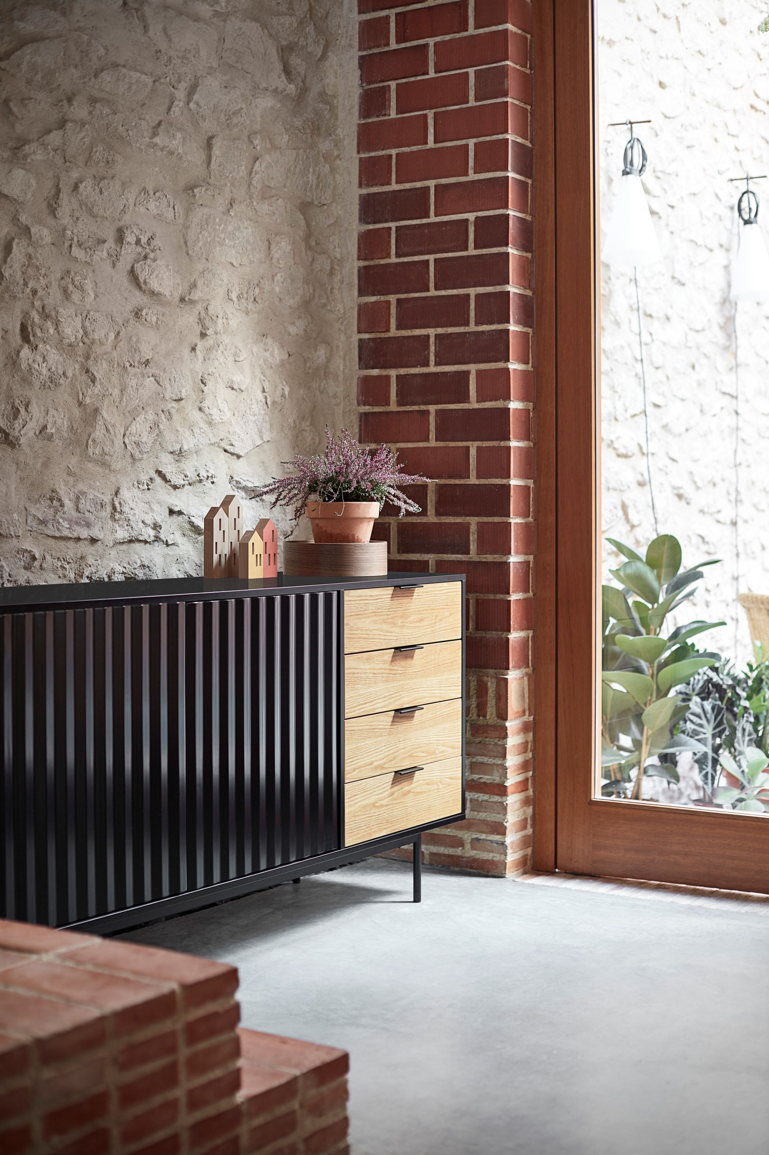 Шкаф из МДФ с распашными дверцами и ящиками TEULAT Sierra ARCH-00015967 - Вид №12