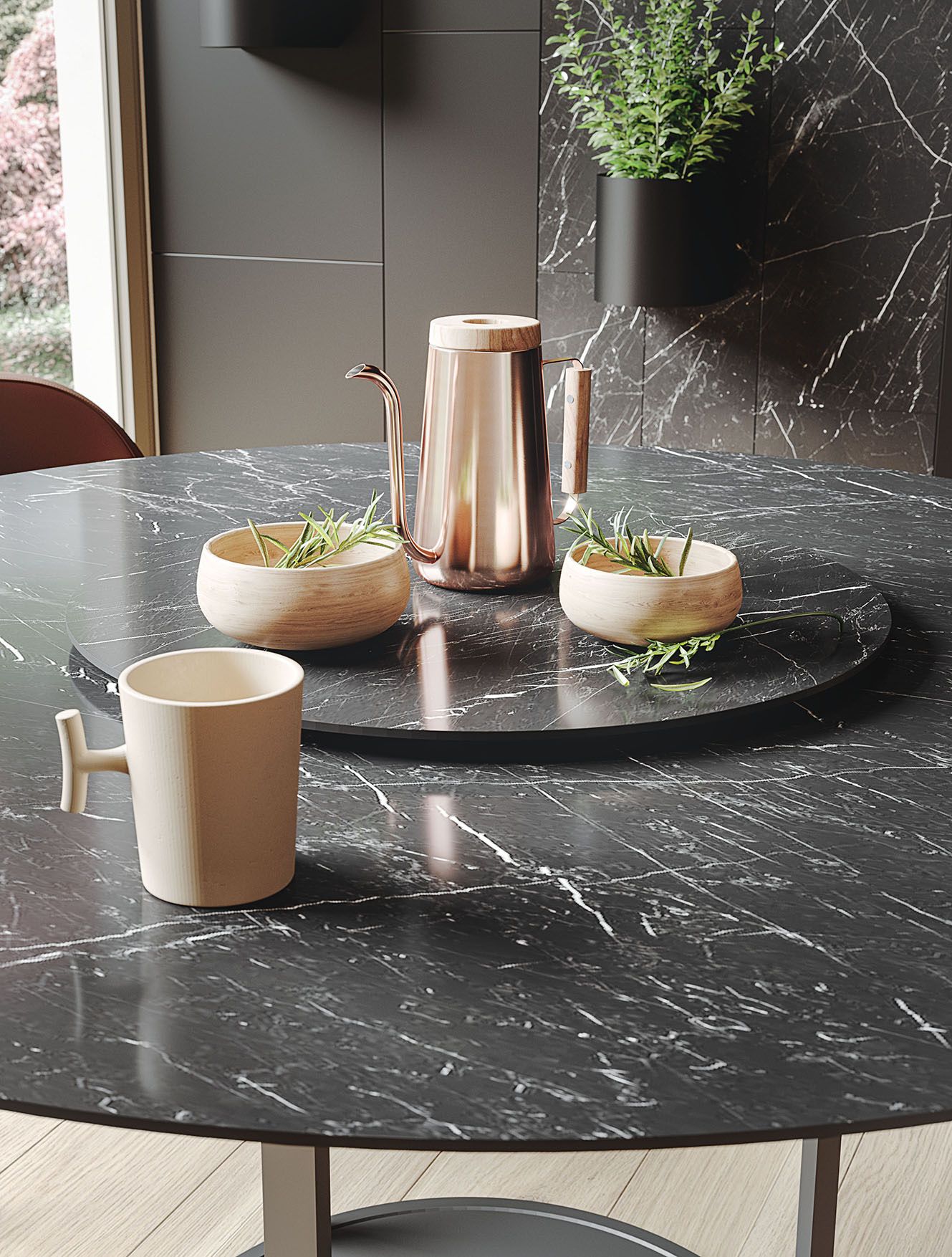 Круглый стол с металлическим основанием Ronda Design TWIRL ARCH-00049289 - Вид №2