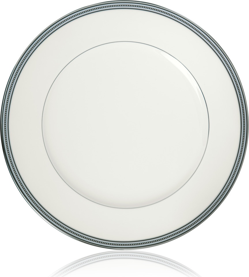 10646028 Noritake Тарелка обеденная Noritake "Богарт платиновый" 28см Фарфор костяной 