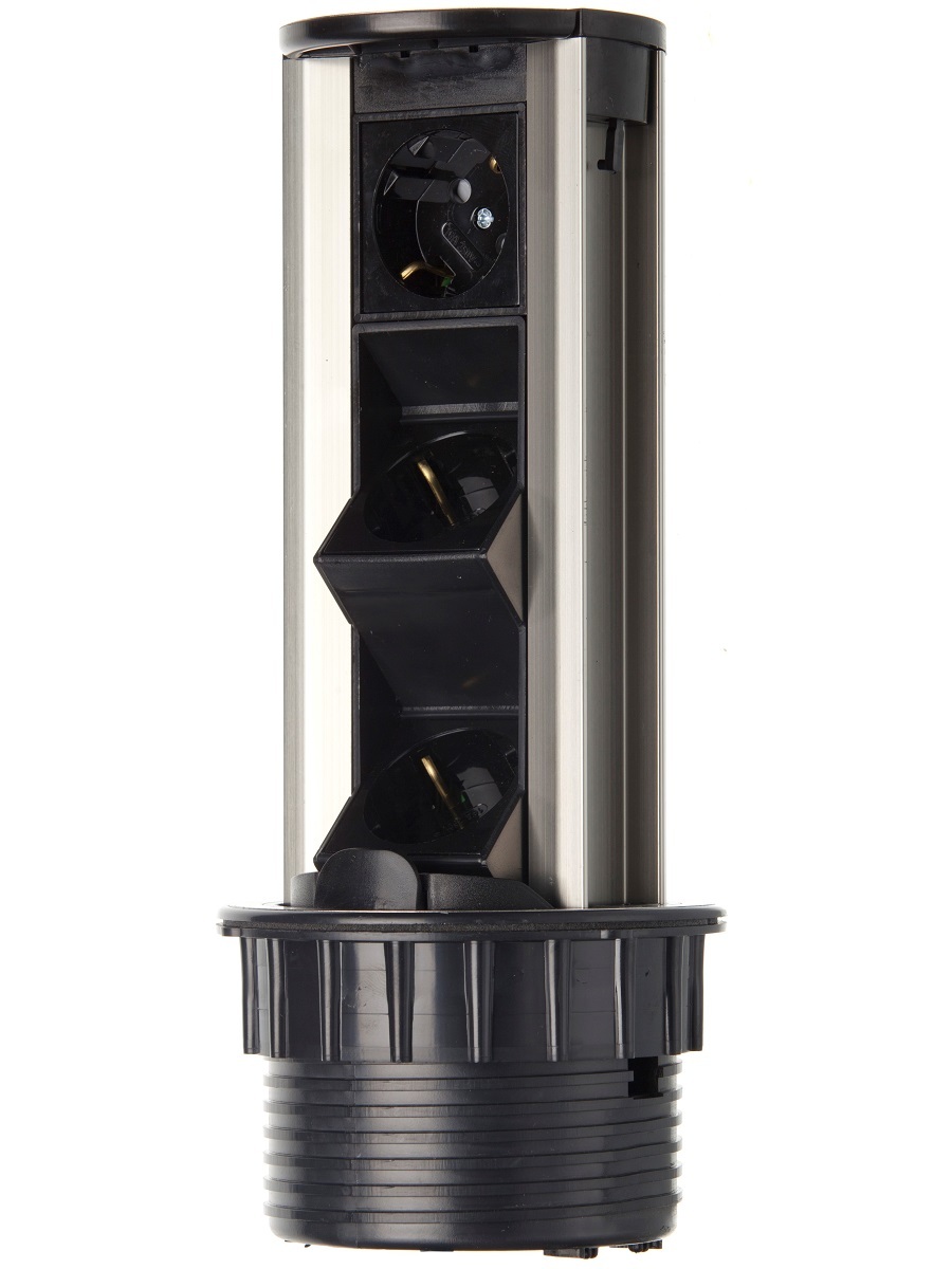 Блок электрических розеток Solo 12003 Silver NAVAKO 