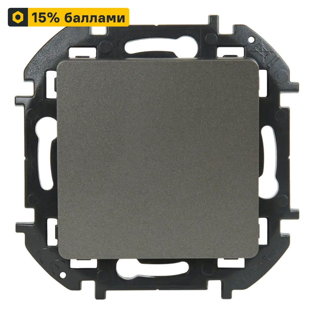 LEXMAN LILIAN - Одноклавишный переключатель скрытого монтажа в цвете Титан 86761686 STLM-1111913