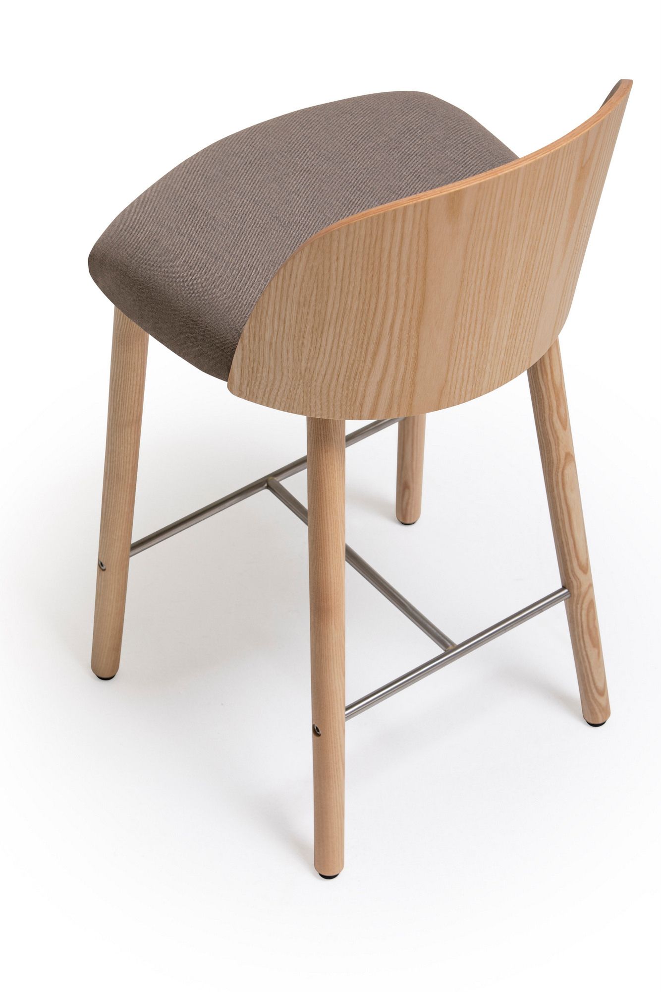 Высокий деревянный табурет с подставкой для ног Vergés Cistell Slim ARCH-00051402 - Вид №11