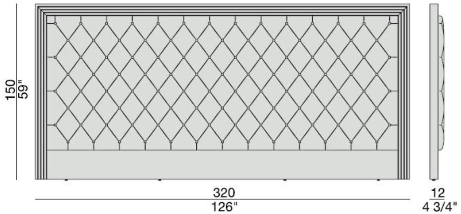 Porada Стеганое изголовье для двуспальной кровати Iron sun-id-1380707 - Вид №2