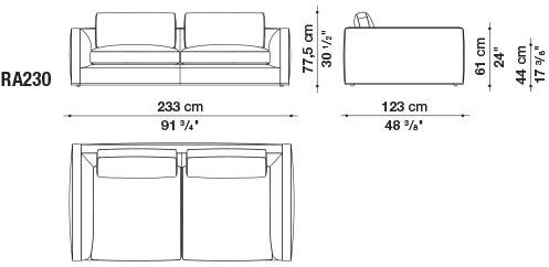 B&B Italia Модульный угловой диван из ткани Richard sun-id-1472345 - Вид №71