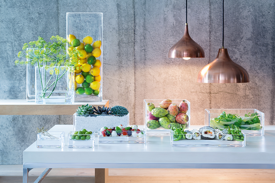 G856-20-301 Ваза прямоугольная modular 20 x 5 x 5 см прозрачная LSA International  - Вид №2