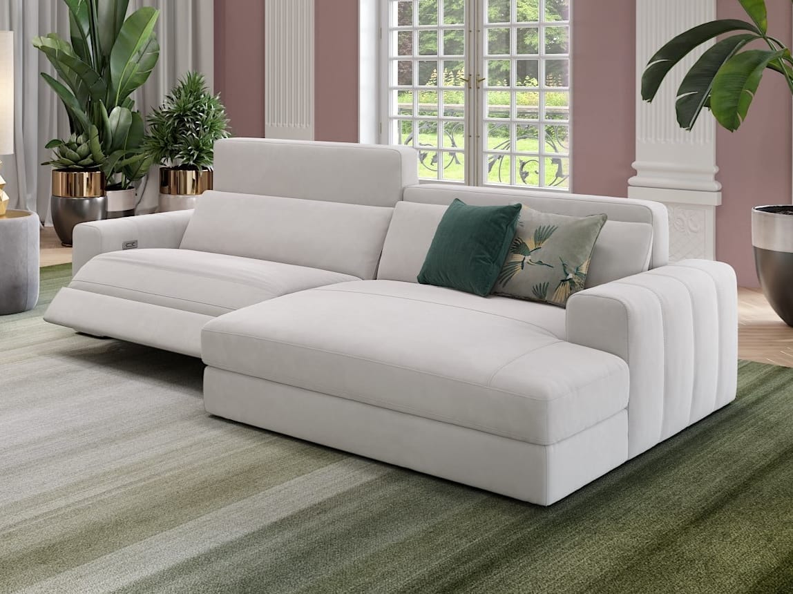 Тканевый диван с полуостровом Sofanella Capri ARCH-00024564 - Вид №3