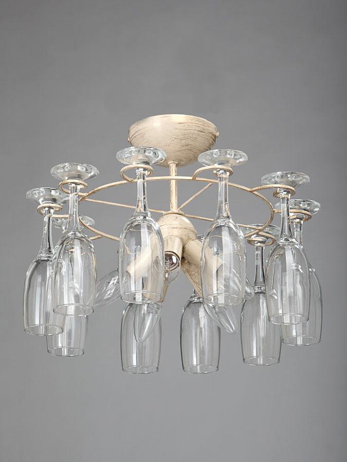 Потолочная люстра Vitaluce V4215/5PL VITALUCE ДИЗАЙНЕРСКИЕ 194234 Бежевый  - Вид №1