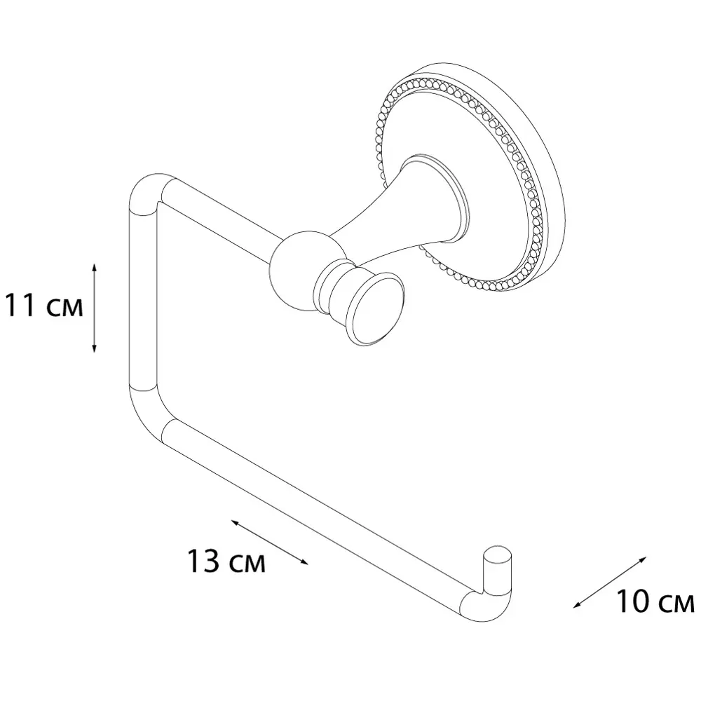 Держатель для туалетной бумаги Grampus Alfa цвет античная латунь STLM-2153805 - Вид №5