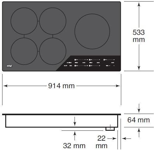 Wolf Индукционная варочная панель с верхним сливом Piani cottura a induzione Icbci365c/b  - Вид №1