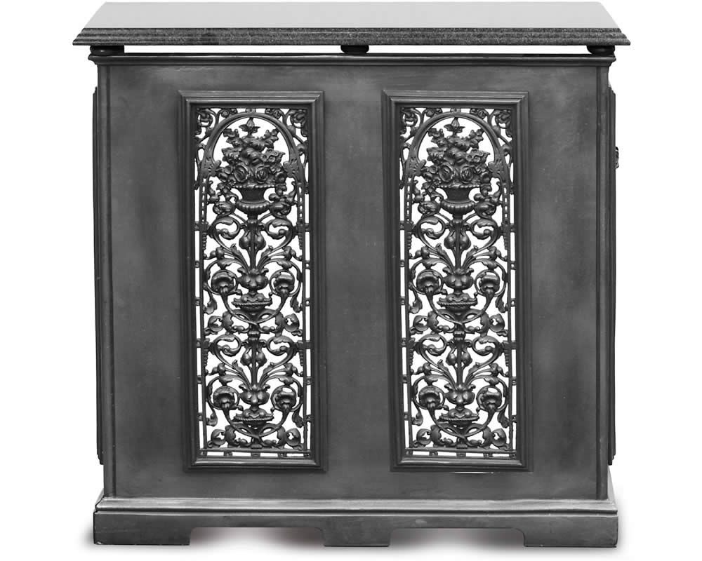 RX197 Двухпанельная крышка радиатора - черная Сarronheating  - Вид №1