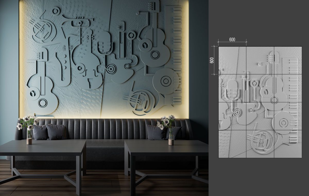 B-39 ORCHESTRA LAB.Space Барельеф B-39-1