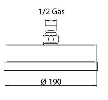 375014 Верхний душ Bandini Stel Santreyd  - Вид №1
