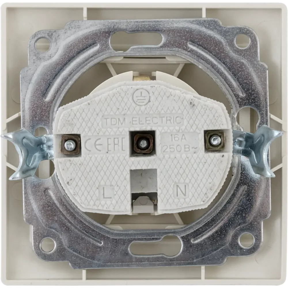 Розетка встраиваемая TDM ELECTRIC Таймыр с заземлением 85591112 Серия отсутствует STLM-1112393 - Вид №3