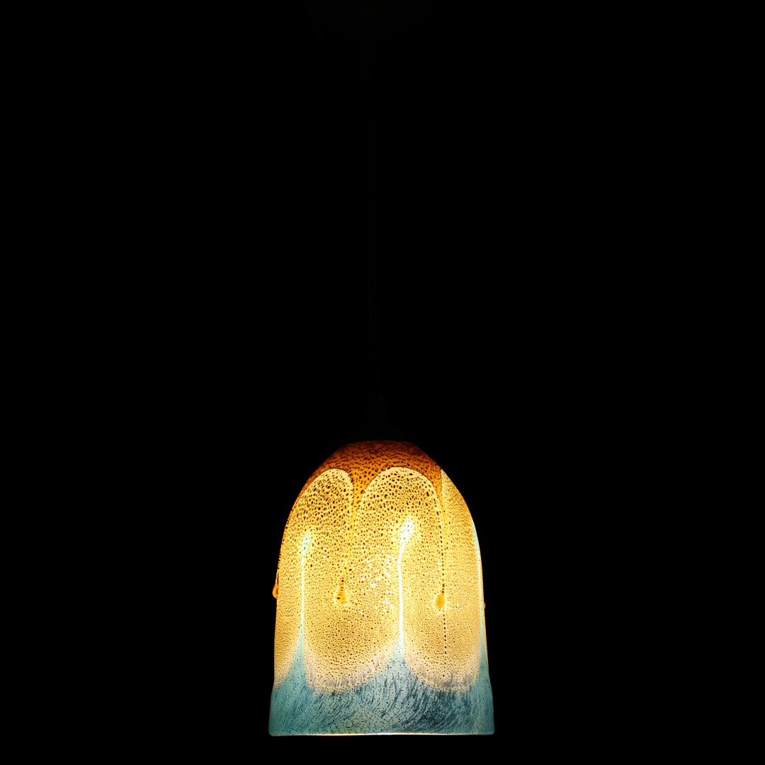 4052 ORIGINALMURANOGLASS Потолочный светильник Лазурные капли - муранское стекло OMG 12 см  - Вид №1