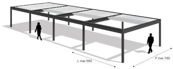 PRATIC F.lli ORIOLI Пристенная пергола из алюминия Pergole sun-id-1383972 - Вид №10