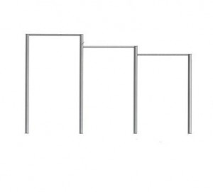 Турник тройной перекладина (нерже) Sportpremier