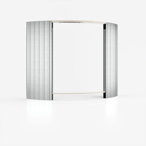 Подрамник для раздвижных дверей с изогнутыми дверями