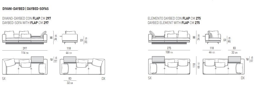 Ткань диван Minotti Коннери ARCH-00140023 - Вид №19