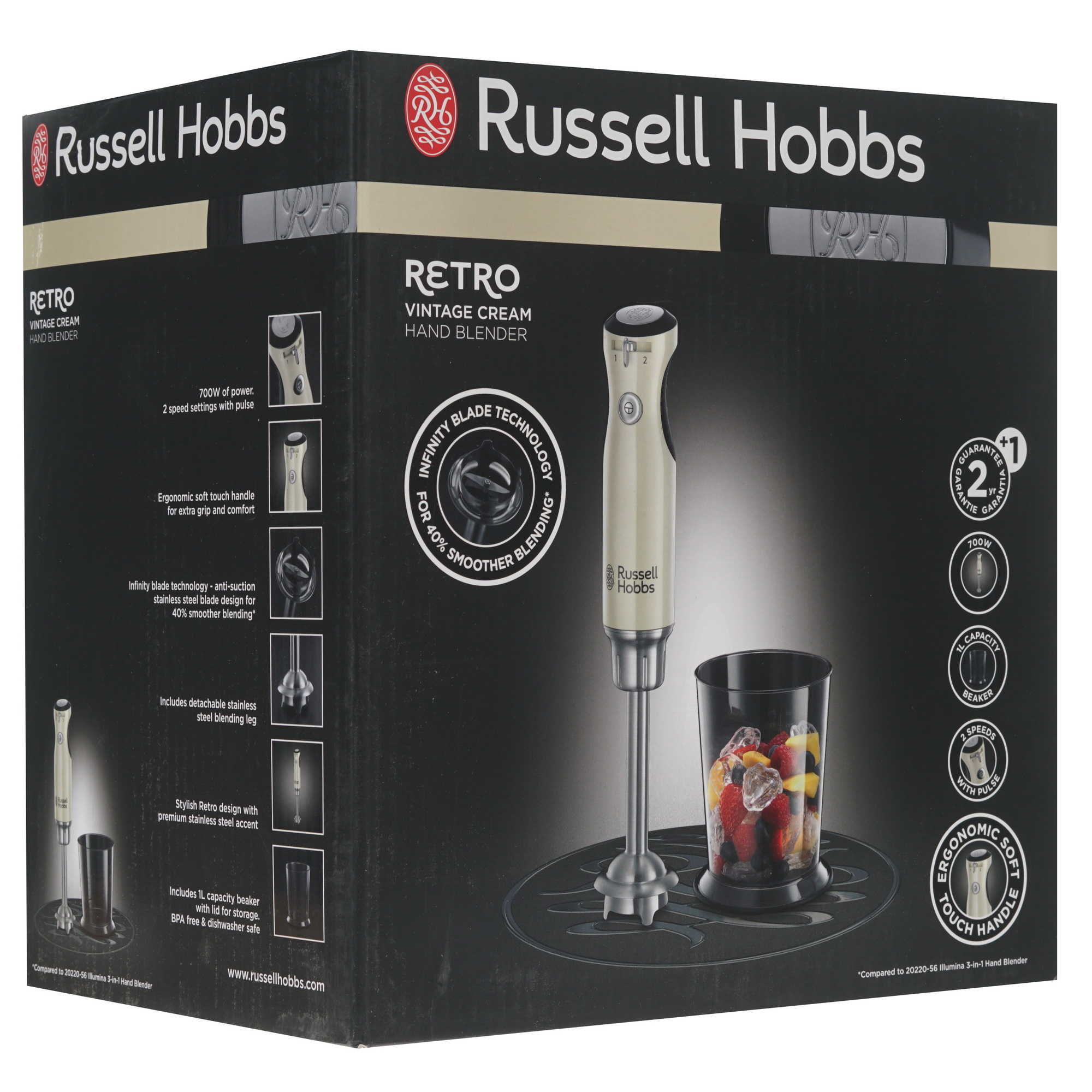 8141370 Блендер погружной Russell Hobbs Retro Hand Blender бежевый STDN-0014102 - Вид №8