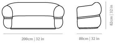 DOOQ 2-х местный диван Malibu sun-id-1357402 - Вид №3