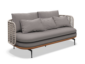 3-местный плетеный и тканый садовый диван