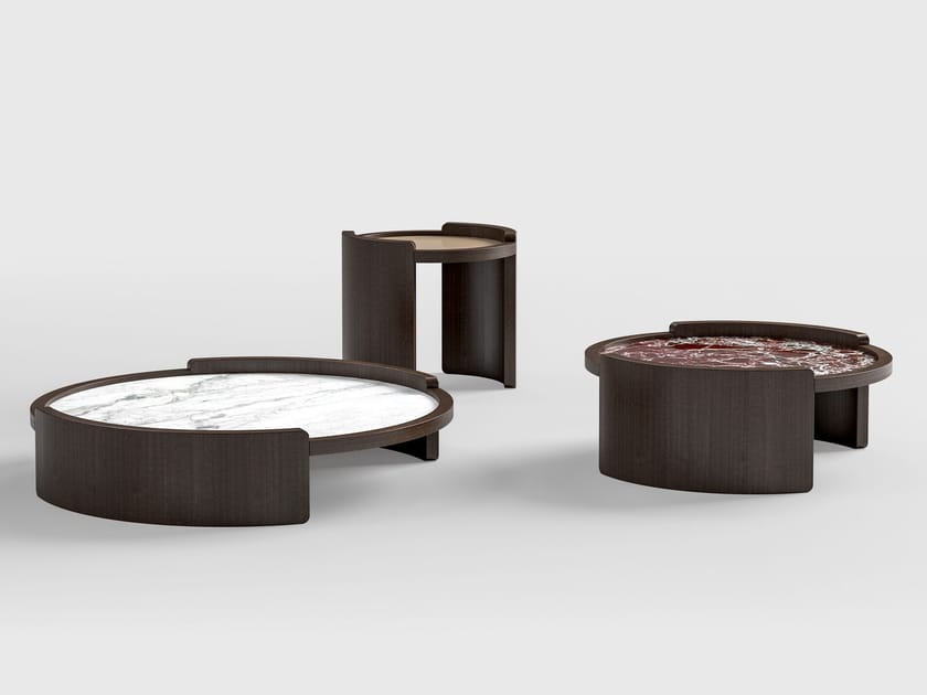 Круглый деревянный журнальный столик CPRN HOMOOD Shapes 2025 ARCH-00105315