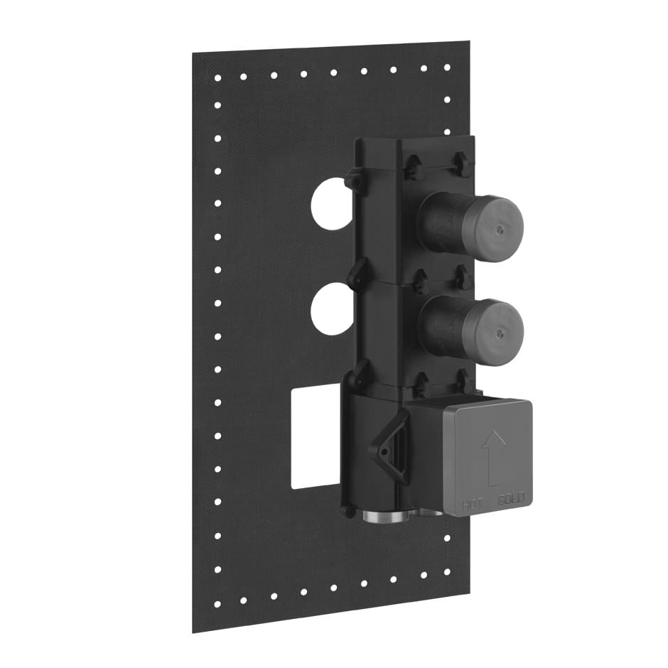 Смеситель для душа с 3 отверстиями из металла с пластиной Gessi Мелы316 ARCH-00093252 - Вид №1