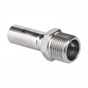 VTi.906.I.002204 Фитинг из нержавеющей стали – вставка с наружной резьбой Valtec 22 мм х 1/2"