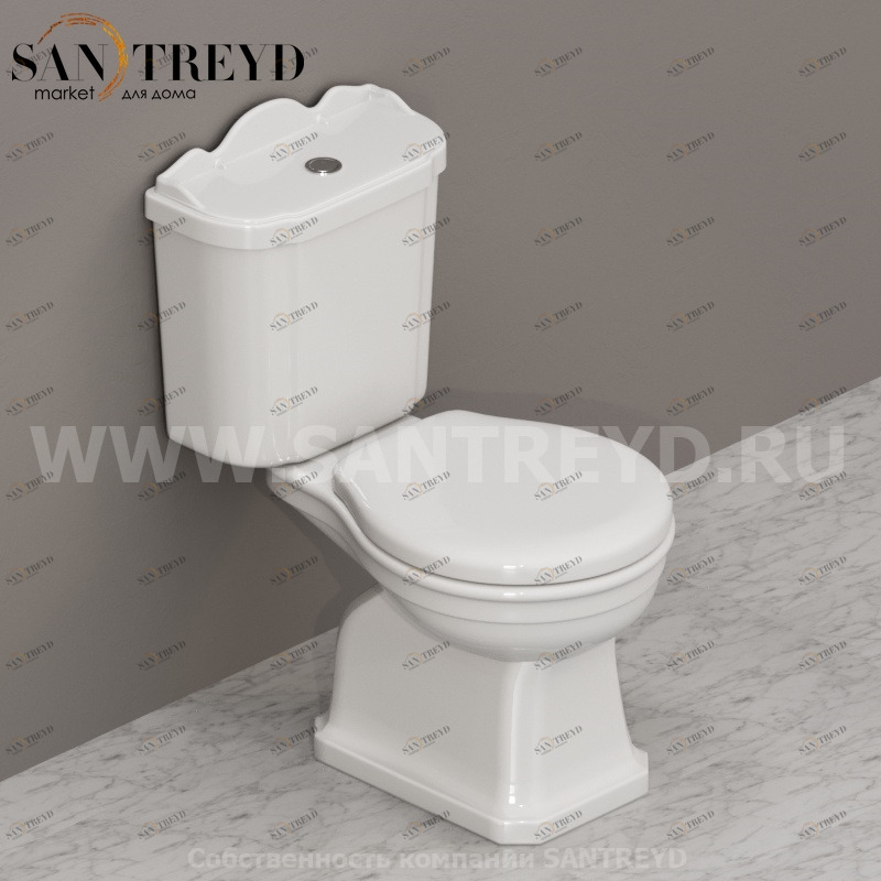PA112BI Бачок для унитаза Белый Ceramica Globo PAESTUM Италия