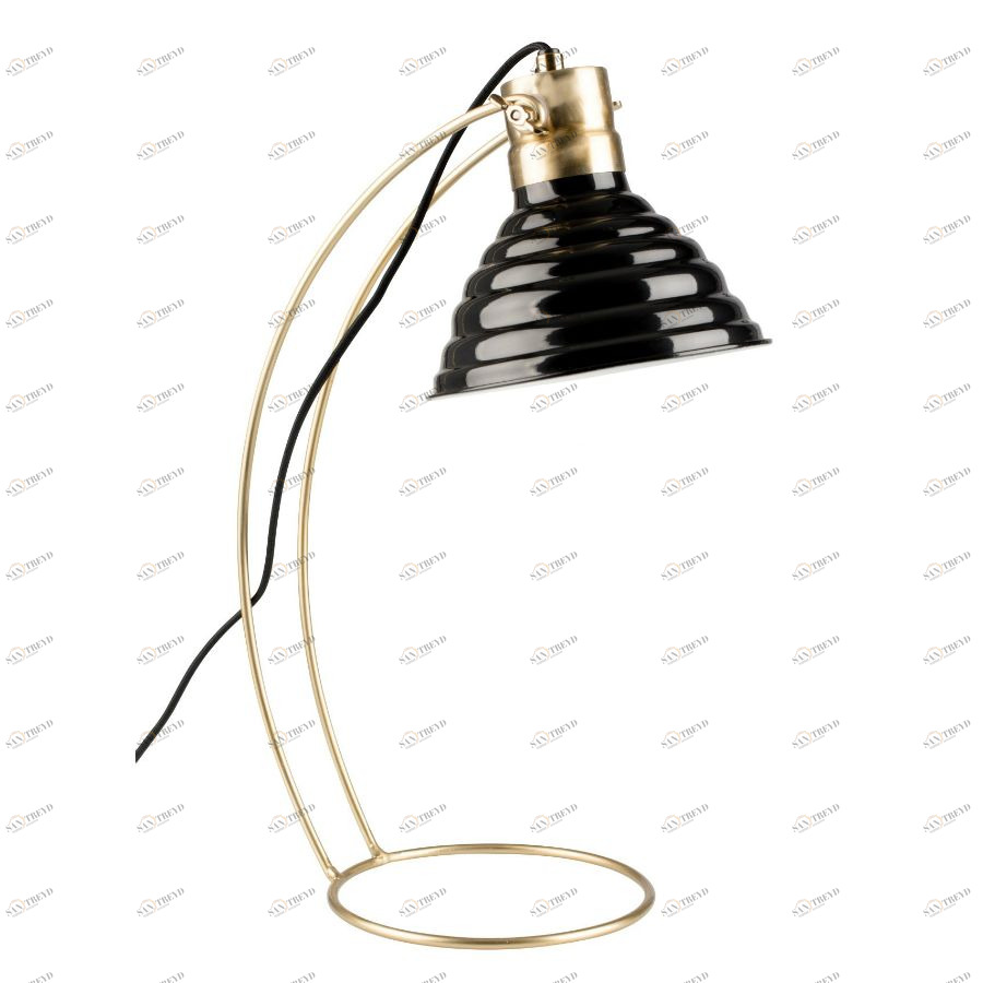 Лампа настольная Curly,черная White Label Living 5200057