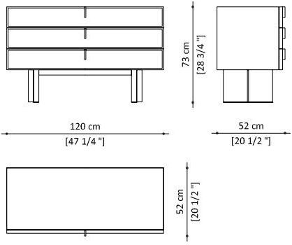 Paolo Castelli Лакированный комод из мдф и воловьей кожи Fine sun-id-1397979 - Вид №13