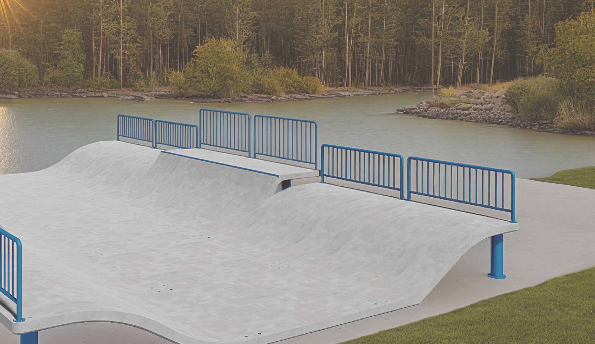 Бетонная спортивная рампа amop Suba Ramps ARCH-00035844 - Вид №1