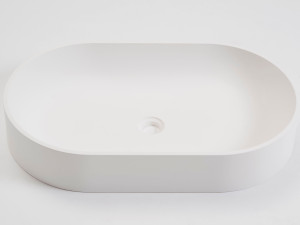 Умывальник с овальной столешницей из Livingtec®