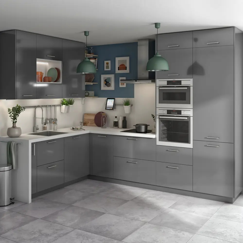 Фальшпанель DELINIA ID Аша грей 37×76.8 см для кухонного гарнитура 85036534 STLM-0057828 - Вид №4