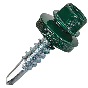 Саморезы кровельные RAL6005 зеленые 5.5x25, 100 шт. 82799626 STLM-2004686