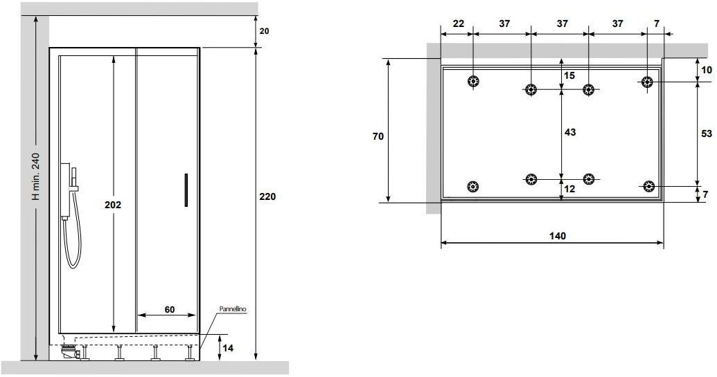 Gruppo Geromin Многофункциональная душевая кабина из хрусталя с турецкой баней Soul sun-id-1501817 - Вид №5