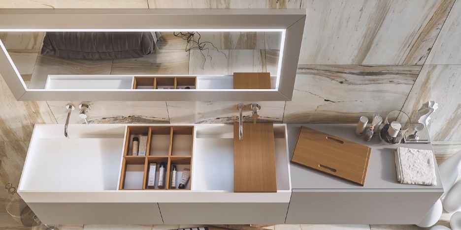 Moma Design Зеркало настенное с подсветкой 1600х500 Mirr Wood отделка лак.матов MIRRWOOD16050 - Вид №2