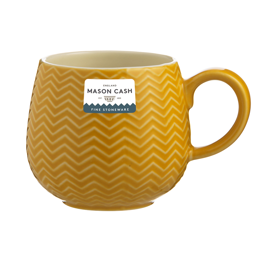 2002.142 Кружка embossed, 350 мл, горчичная Mason Cash  - Вид №5