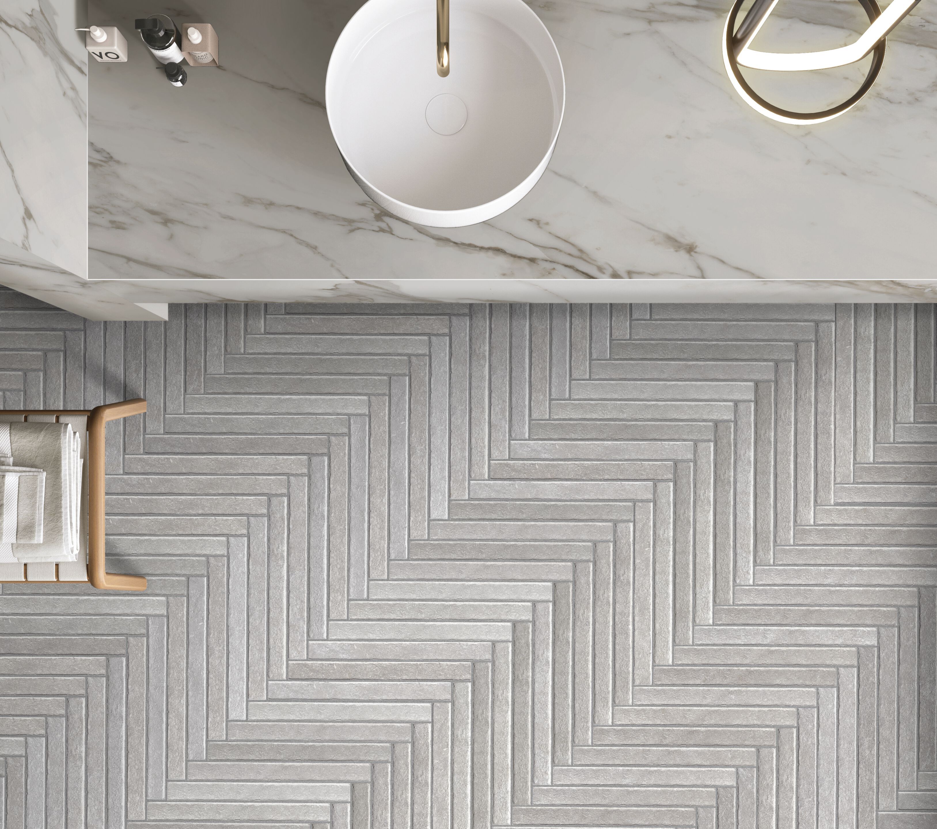 Пол / облицовка керамогранита с эффектом камня KERADOM TRULLI ARCH-00087163 - Вид №6