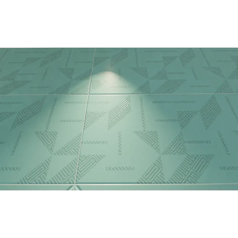 Плитка настенная Керамин Сонет 2Д 25x75 см 1.69 м² матовая цвет зеленый STLM-2051580 - Вид №3